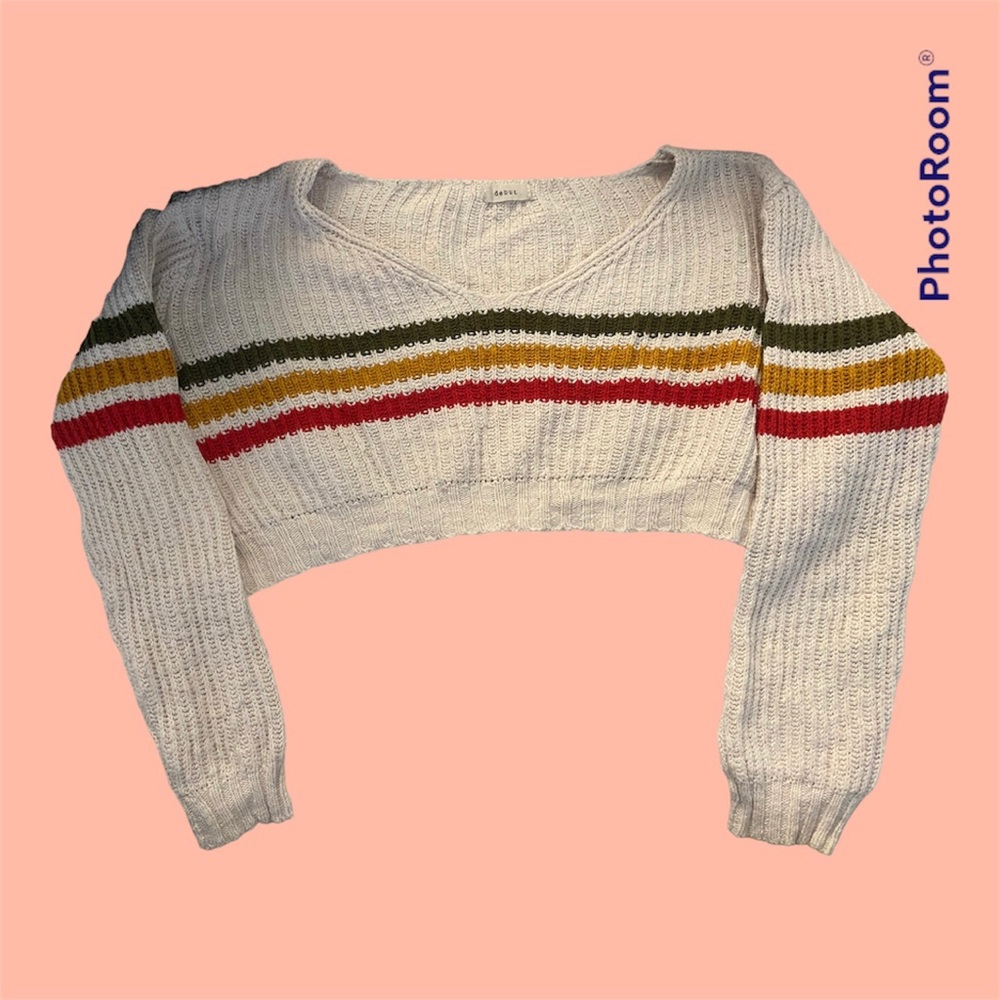 Debut ribbed crop top